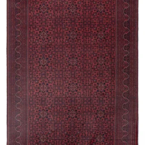 Afghanske tepper - Kunduz - 304 x 200 cm - mørk rød