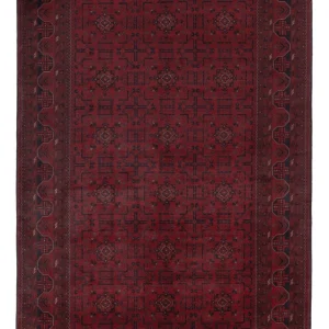 Afghanske tepper - Kunduz - 306 x 196 cm - mørk rød