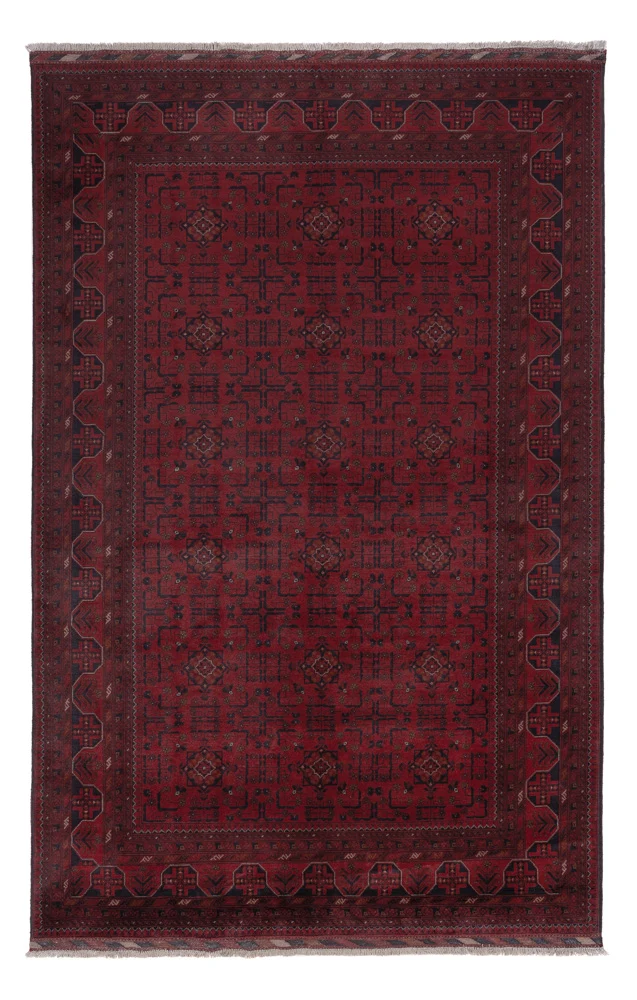 Afghanske tepper - Kunduz - 306 x 196 cm - mørk rød