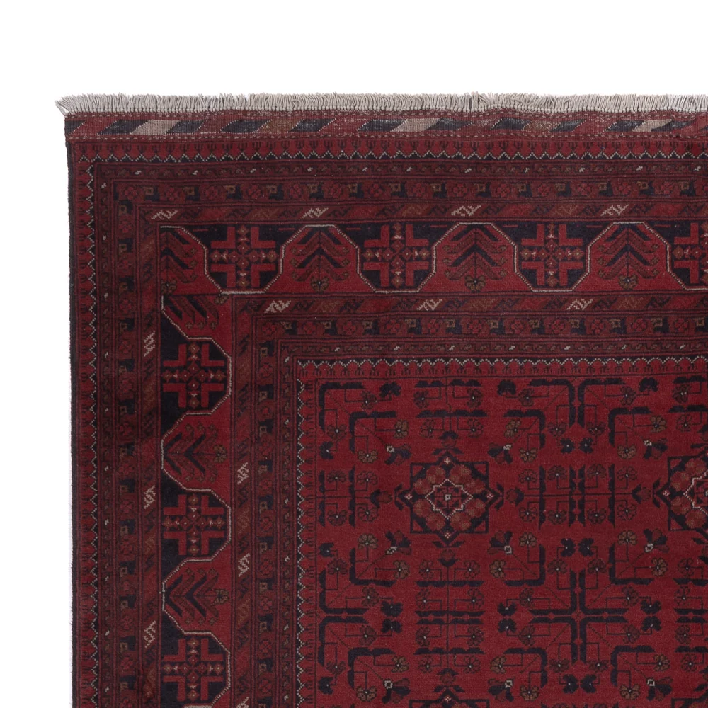 Afghanske tepper - Kunduz - 306 x 196 cm - mørk rød