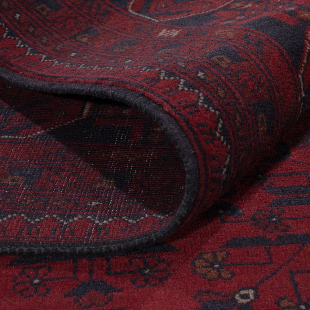 Afghanske tepper - Kunduz - 306 x 196 cm - mørk rød