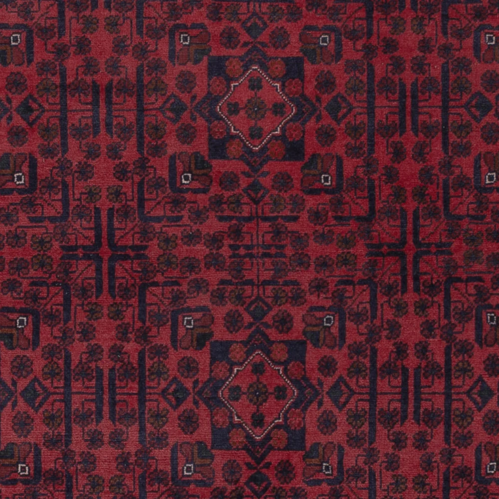 Afghanske tepper - Kunduz - 306 x 200 cm - mørk rød