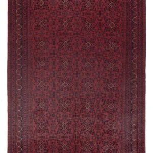 Afghanske tepper - Kunduz - 306 x 200 cm - mørk rød