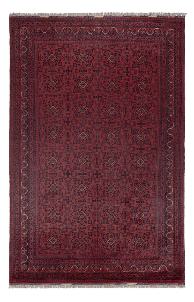 Afghanske tepper - Kunduz - 306 x 200 cm - mørk rød