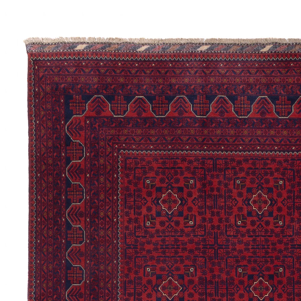 Afghanske tepper - Kunduz - 340 x 254 cm - rød