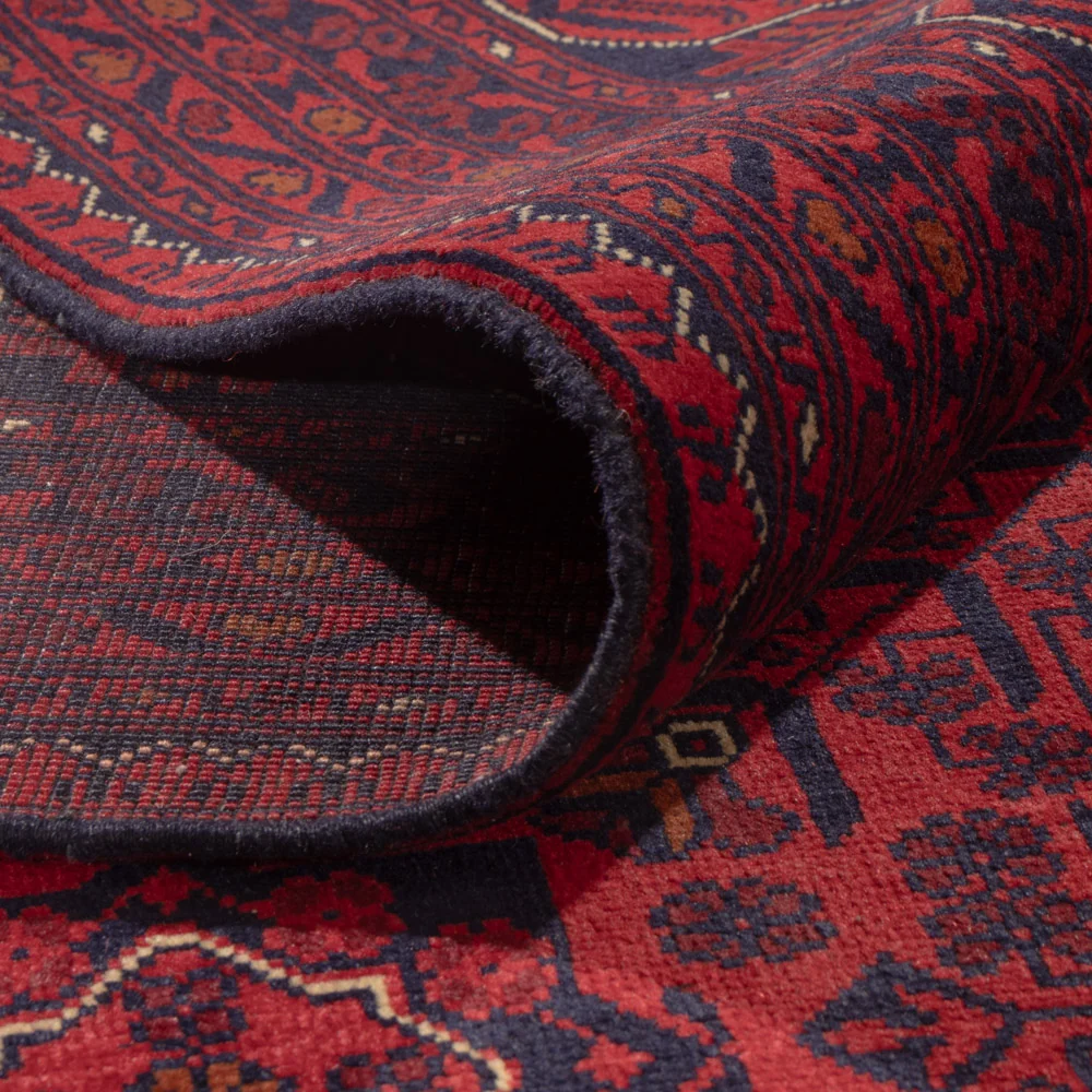 Afghanske tepper - Kunduz - 340 x 254 cm - rød
