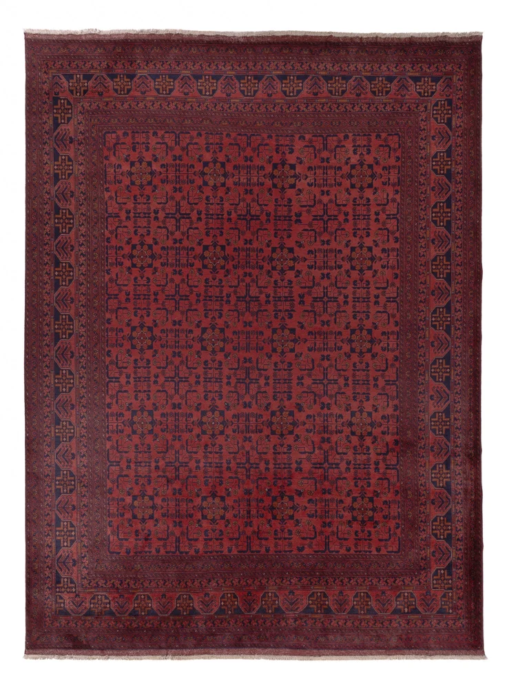 Afghanske tepper - Kunduz - 340 x 254 cm - rød