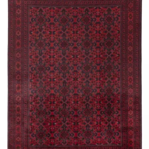 Afghanske tepper - Kunduz - 345 x 248 cm - rød