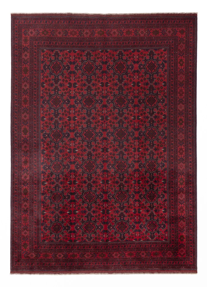 Afghanske tepper - Kunduz - 345 x 248 cm - rød