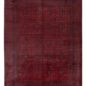 Afghanske tepper - Kunduz - 345 x 253 cm - rød