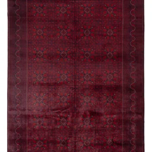 Afghanske tepper - Kunduz - 351 x 249 cm - rød