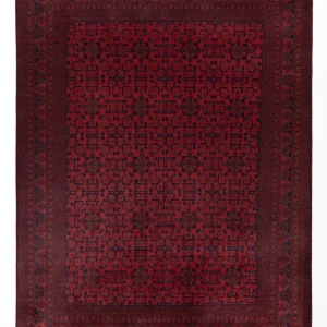 Afghanske tepper - Kunduz - 351 x 254 cm - rød