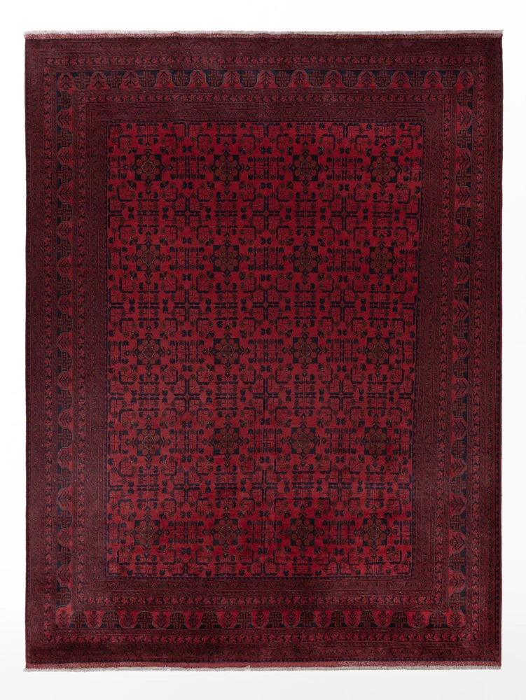 Afghanske tepper - Kunduz - 351 x 254 cm - rød