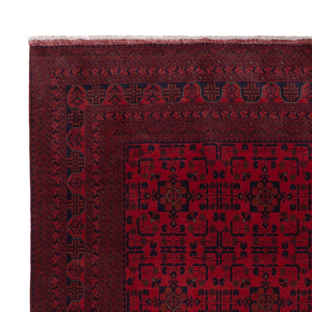 Afghanske tepper - Kunduz - 351 x 254 cm - rød