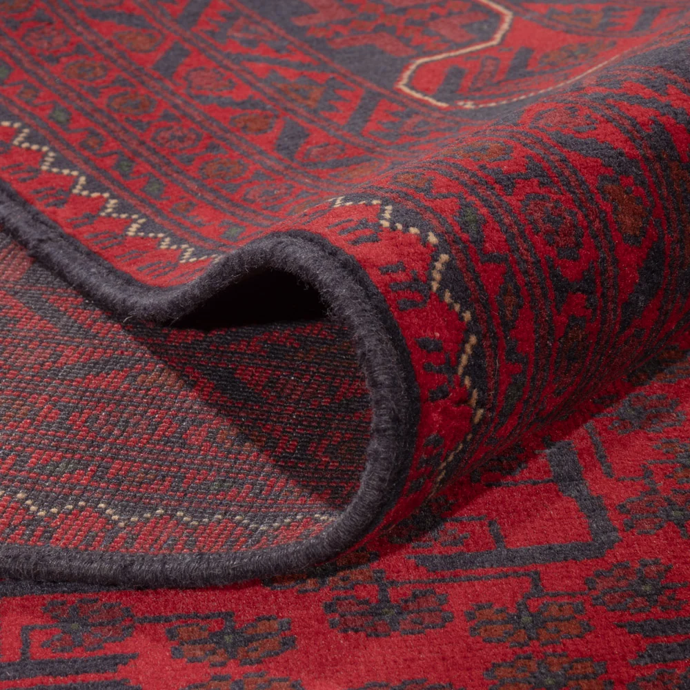 Afghanske tepper - Kunduz - 354 x 248 cm - rød