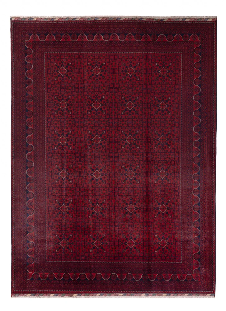 Afghanske tepper - Kunduz - 357 x 247 cm - rød