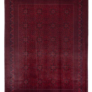 Afghanske tepper - Kunduz - 357 x 247 cm - rød