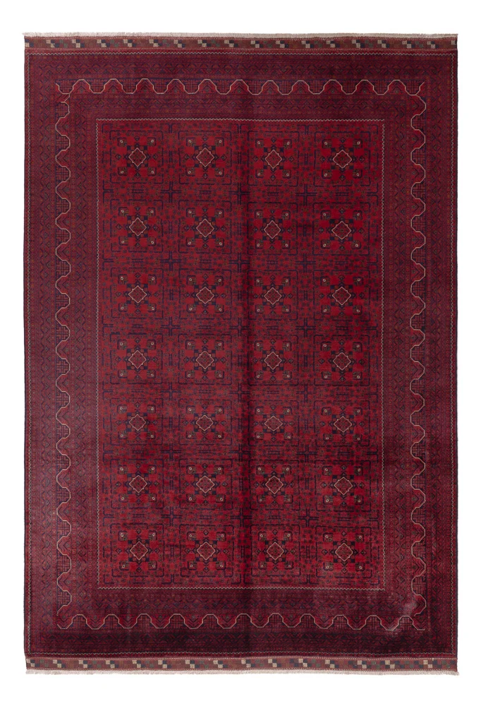 Afghanske tepper - Kunduz - 357 x 249 cm - rød