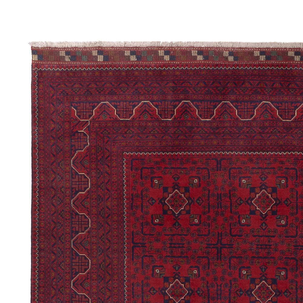 Afghanske tepper - Kunduz - 357 x 249 cm - rød