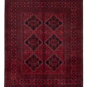 Afghanske tepper - Kunduz - Royal - 189 x 154 cm - rød