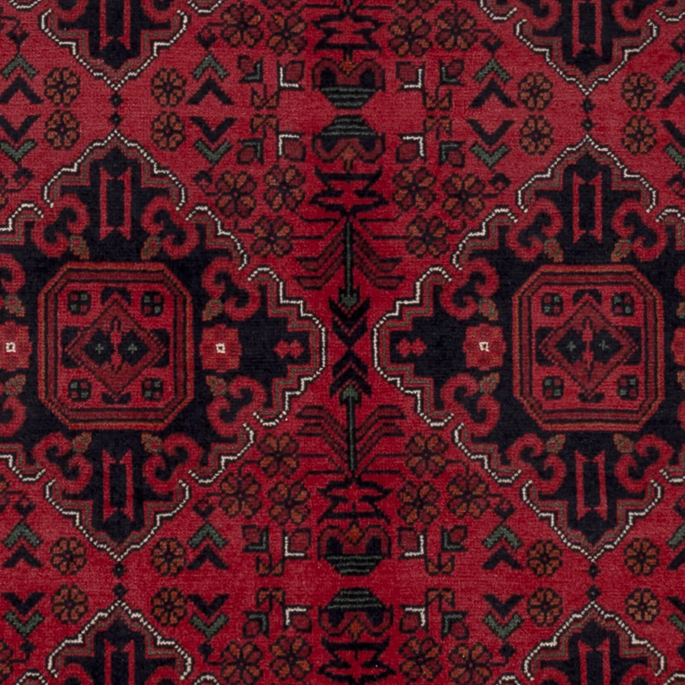 Afghanske tepper - Kunduz - Royal - 189 x 154 cm - rød