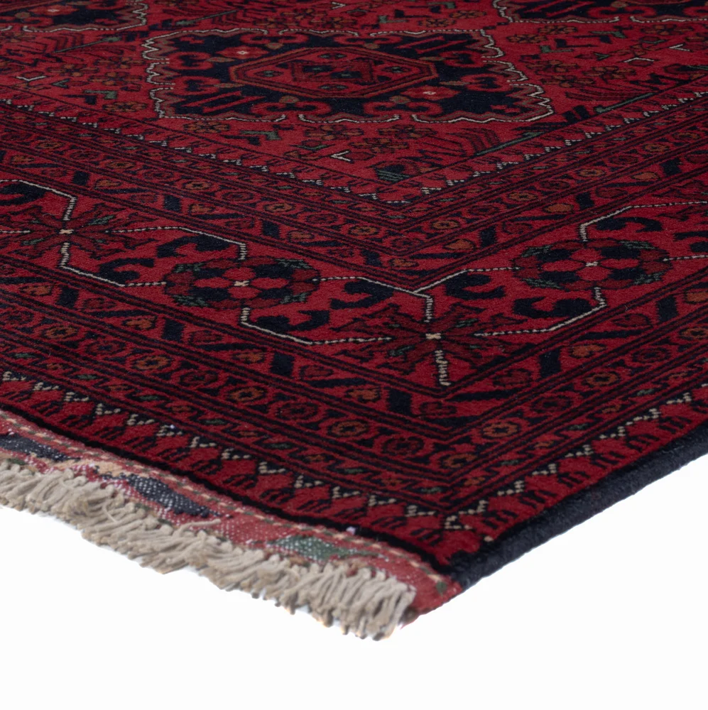 Afghanske tepper - Kunduz - Royal - 189 x 154 cm - rød
