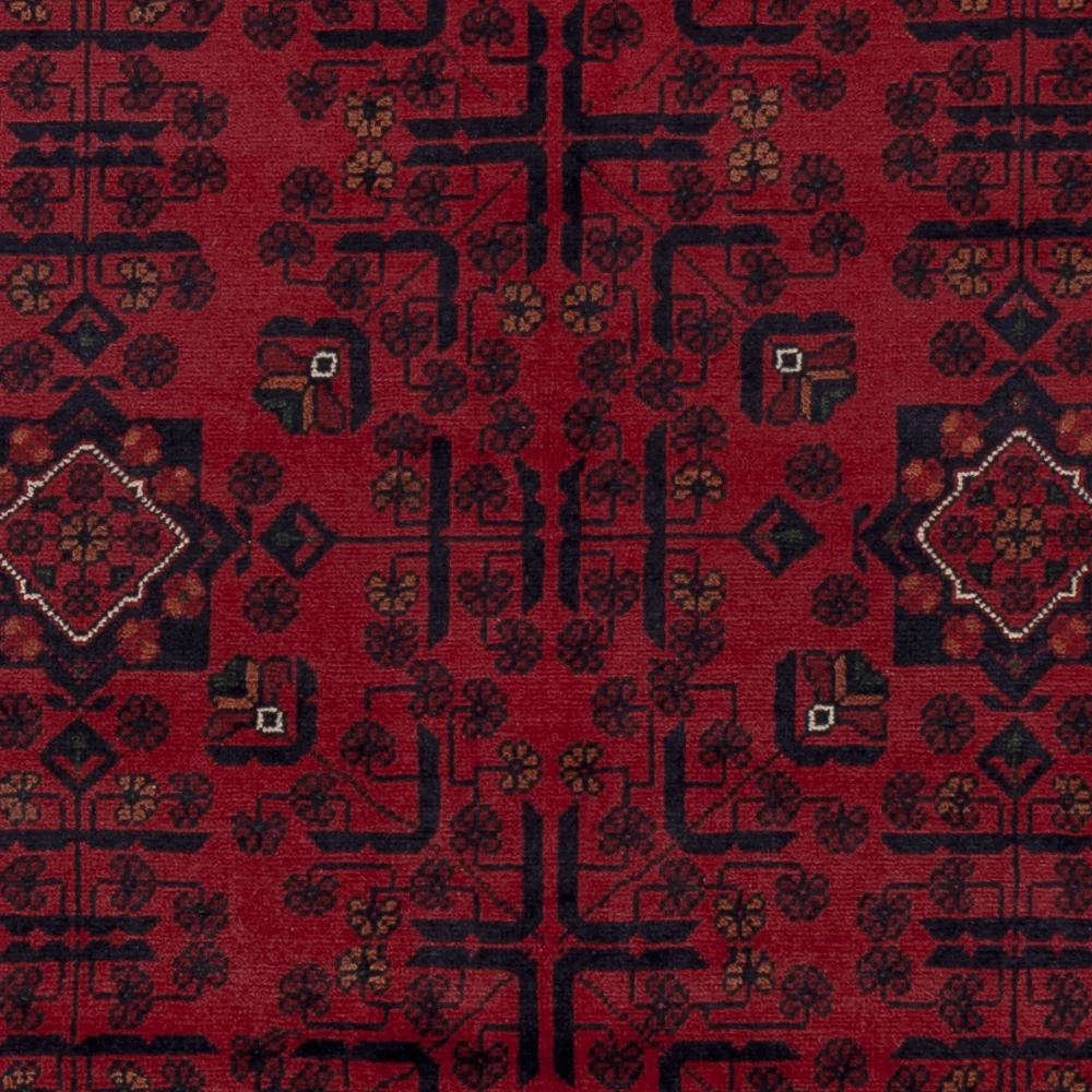 Afghanske tepper - Kunduz - Royal - 195 x 153 cm - rød