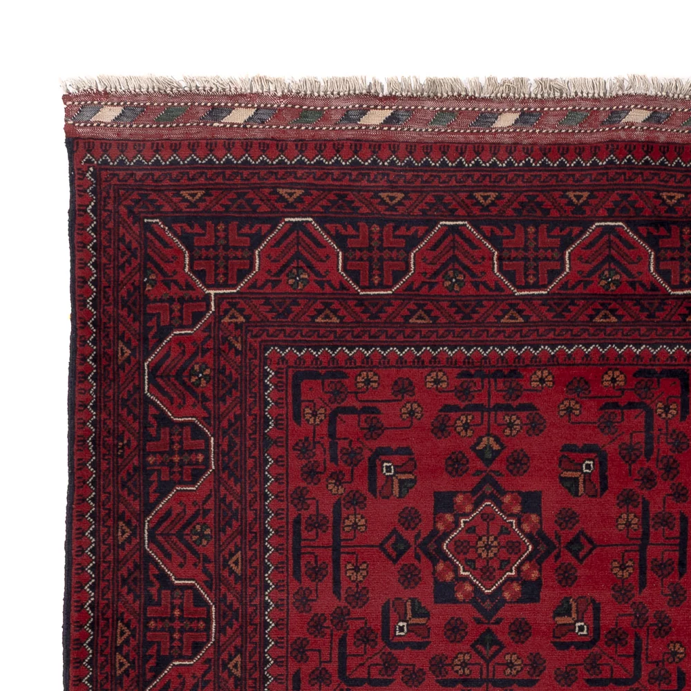 Afghanske tepper - Kunduz - Royal - 195 x 153 cm - rød