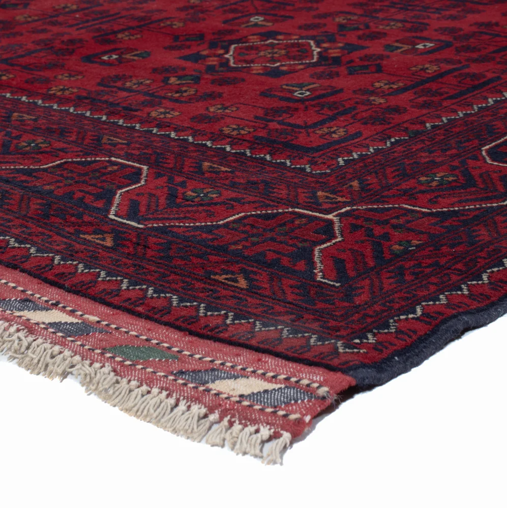 Afghanske tepper - Kunduz - Royal - 195 x 153 cm - rød
