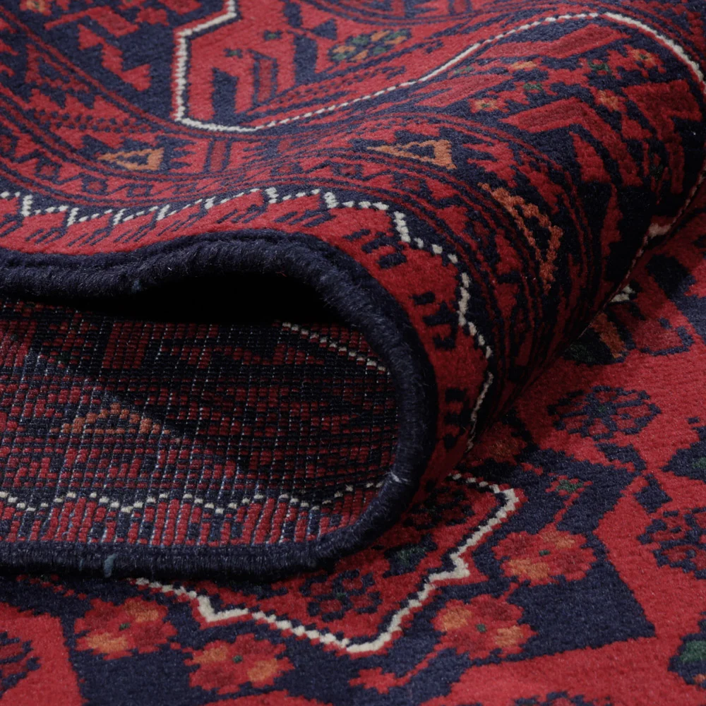 Afghanske tepper - Kunduz - Royal - 195 x 153 cm - rød