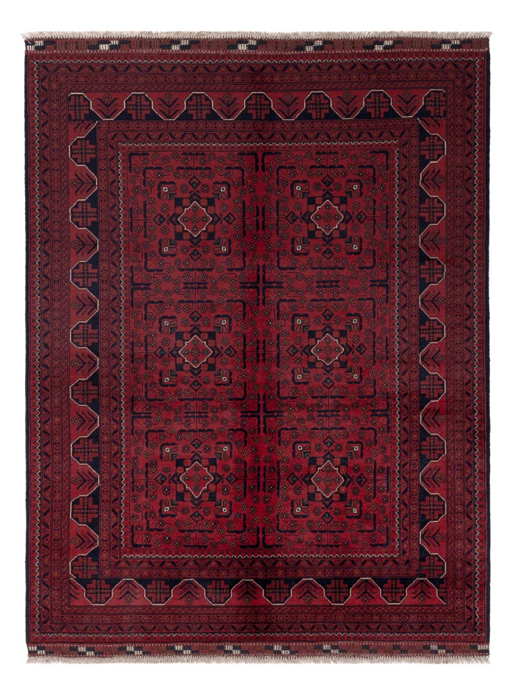Afghanske tepper - Kunduz - Royal - 199 x 150 cm - rød