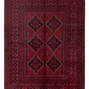 Afghanske tepper - Kunduz - Royal - 203 x 150 cm - rød