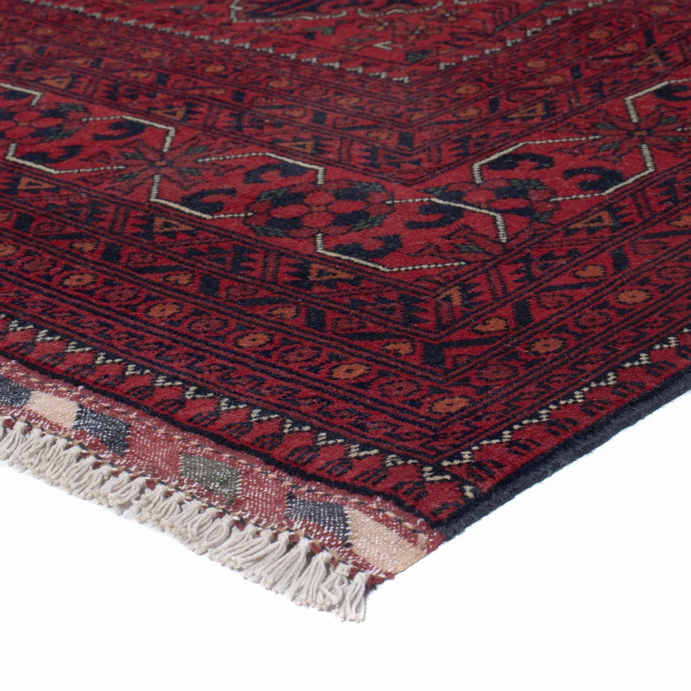 Afghanske tepper - Kunduz - Royal - 203 x 150 cm - rød