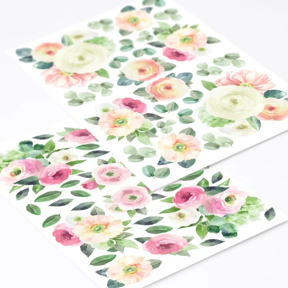 Akvarell blomster tema pakke hagen