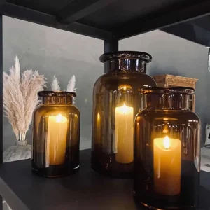 Apoteker vase - Stor Brun