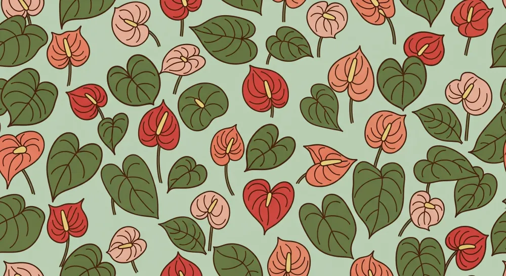 Babyromspapir | Fargerike blader og blomster på pastellbakgrunn