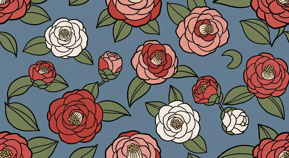 Babyromspapir | Fargerike blomster på blå bakgrunn en myk stemning
