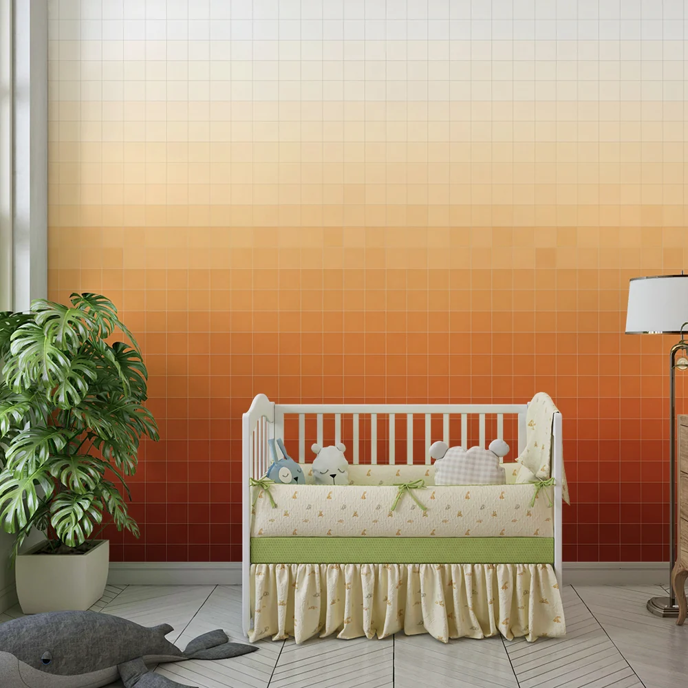 Babyromspapir | Myk terrakottafargeovergang