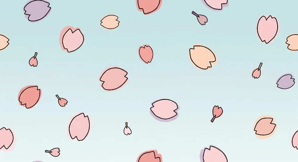 Babyromsveggtapet | Blomsterblader på pastellblå bakgrunn