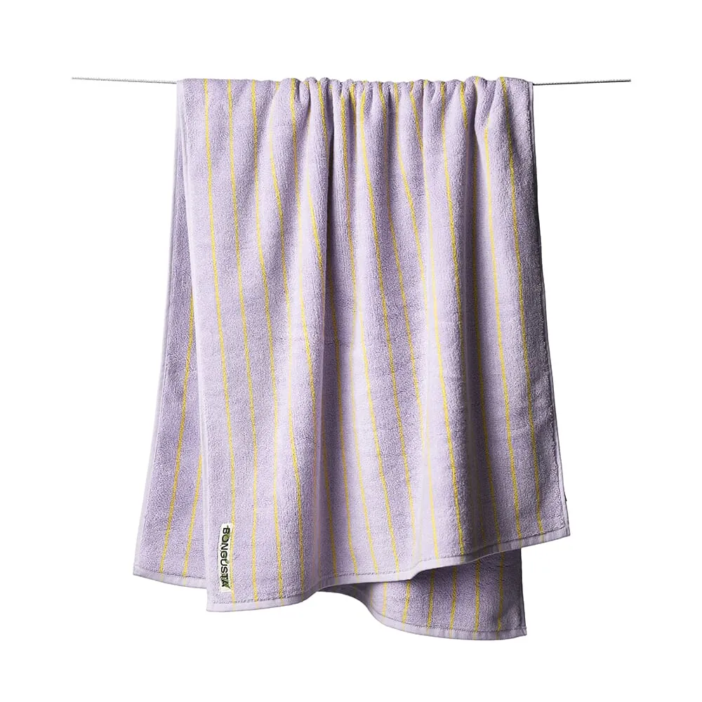 Badehåndkle Lilac & Neon Yellow 70x140