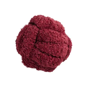 Ball Ornament Pute burgunder fluff