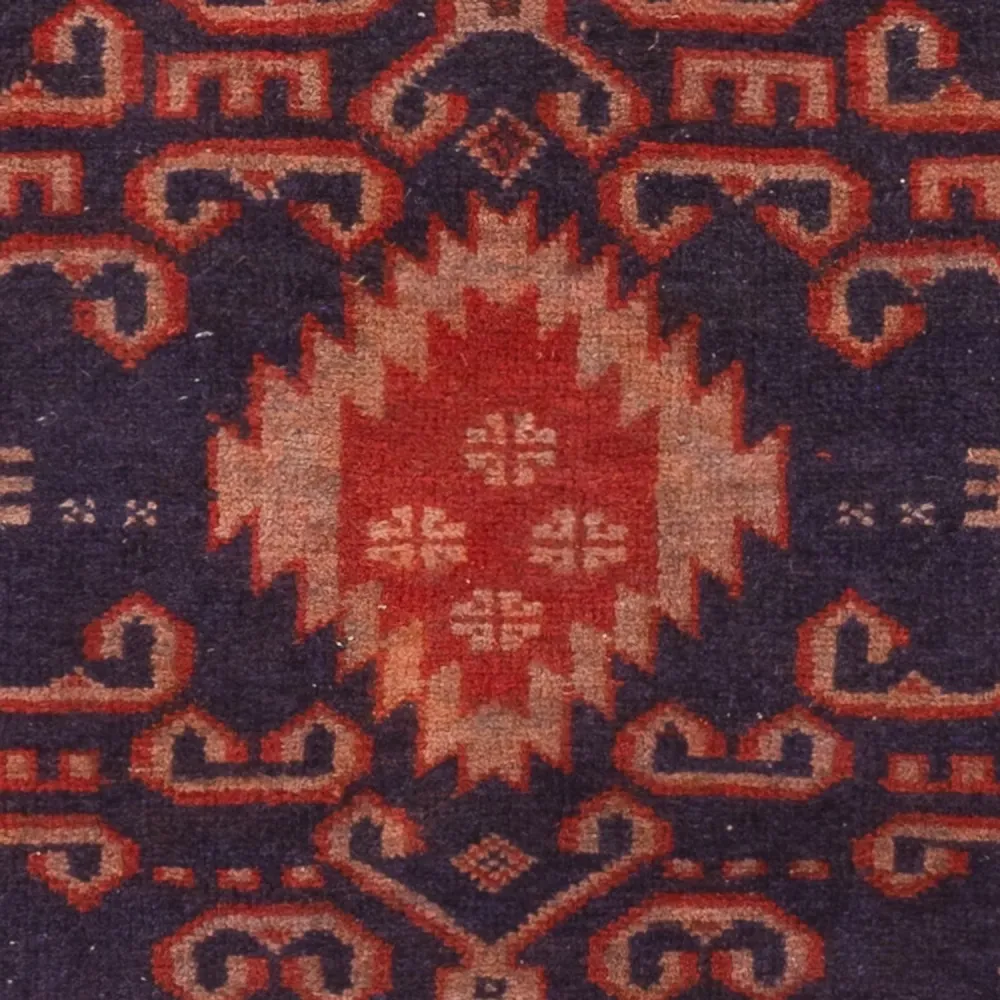 Balutsj-teppe - 120 x 60 cm - bordeaux rød
