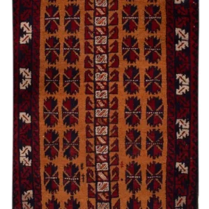 Balutsj-teppe - 123 x 76 cm - kamel