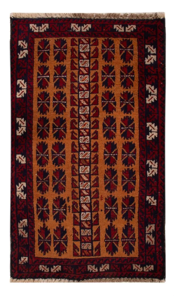 Balutsj-teppe - 123 x 76 cm - kamel