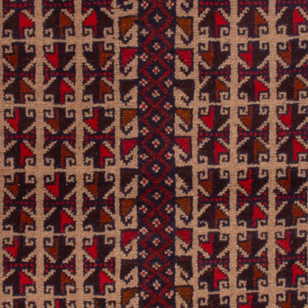 Balutsj-teppe - 130 x 83 cm - beige