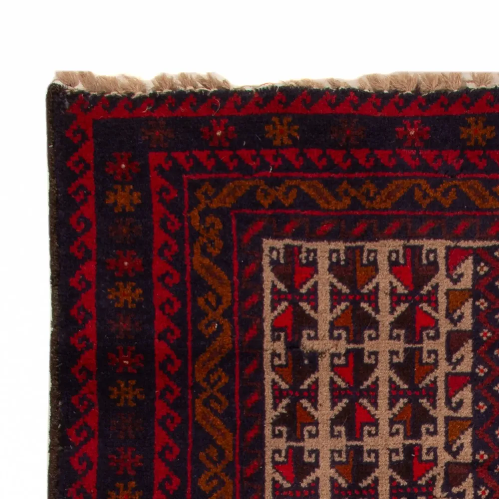 Balutsj-teppe - 130 x 83 cm - beige