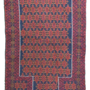 Balutsj-teppe - 132 x 78 cm - blå