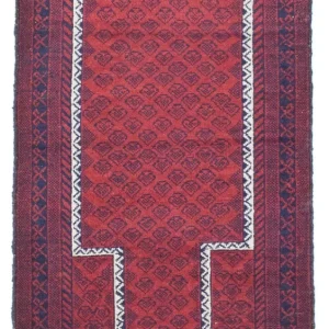 Balutsj-teppe - 135 x 79 cm - rød