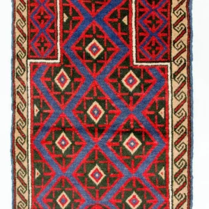 Balutsj-teppe - 135 x 82 cm - rød