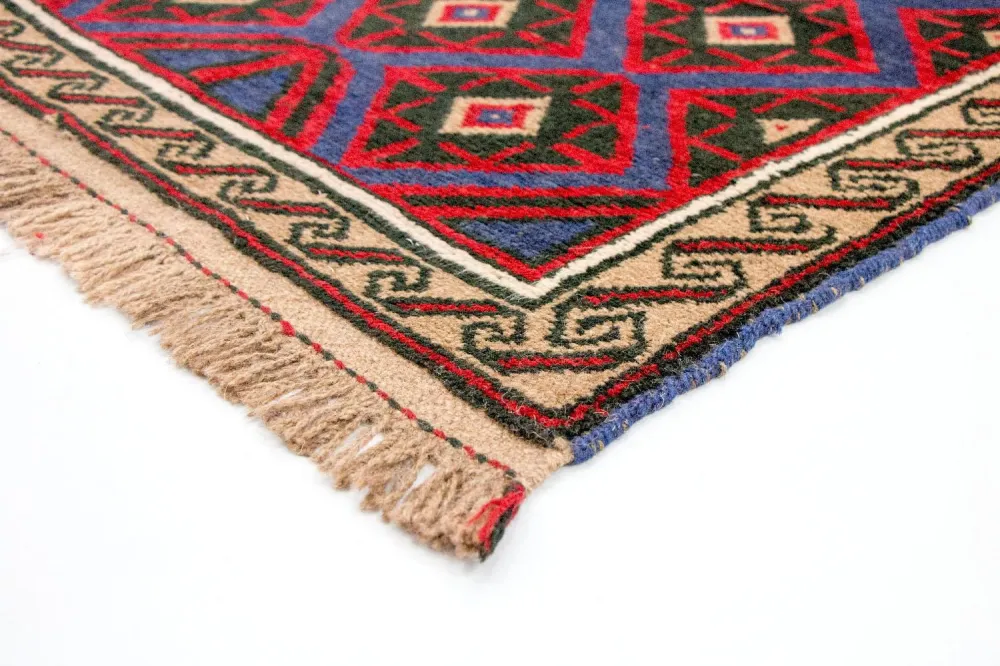 Balutsj-teppe - 135 x 82 cm - rød